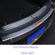 Fit For Porsche Macan 14-2021 Silver Car Rear Bumper Protector Outer Guard Sill