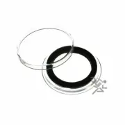 (50) Air-tite 24mm Black Ring Coin Holder Capsules for US American Seated