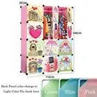 DIY 12 Cube Cute Kid Storage Cupboard Cabinet Wardrobe Rack Toy Book Shelves