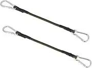MUSISALY 2Pcs Bungee Cords with Hooks Elastic Luggage Straps for Tent Fixing Durable Outdoor Camping Ropes Lightweight and Portable for Travel and Outdoor Activities