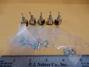 Alco MST205P Toggle Switches Qty 5 NOS With Hardware On-Off-On DPDT