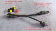 BMW Y-Splitter adapter cable USB 12V R1200 R1250 R1300 F850 F750 F900 GS RT R XR