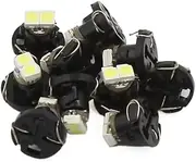 uxcell 10pcs Red T4.2 White 2-LEDs Wedge Bulb Cluster Instrument Dash Light Interior