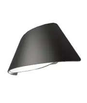 Curvo LED Exterior Wall Light - Matt Black