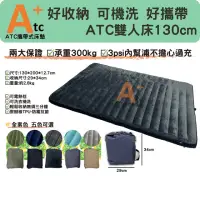 在飛比找momo購物網優惠-【ATC官方直營】攜帶式可組合可水洗TPU充氣床墊-素色雙人