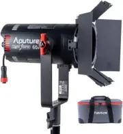 Aputure LS 60D Focusing LED Video Light with Barn Doors CRI 95+ TLCI 95+ 50000Lu