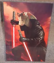 Star Wars Jar Jar Binks Sith Glossy Art Print 11 x 17 In Hard Plastic Sleeve