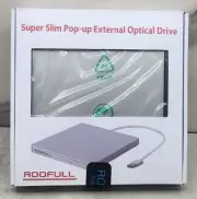 Roofull Slim Pop-up External Optical Drive Mobile CD DVD+/-RW