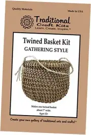 Twined Basket Kit - Gathering Style - Basket Weaving Kit Set, Basket Making