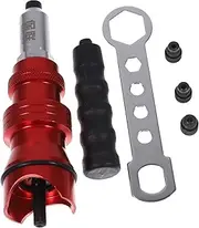 LIGHTAOTAO 1set Rivet Tool Adapter for Electric Drill Durable Aluminum Alloy Head High Efficiency Riveting Easy to Install Power Rivet Adapter for Cordless and Electric Tools