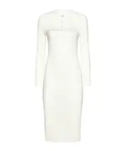 Cut-out detail dress M White