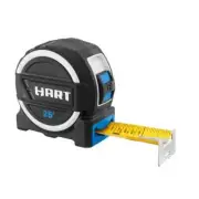 Hart 25 ft Pro Grade Tape Measure with Fraction Markings HHTMPN25 NEW.