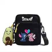 Stitch Printed Kids Girls Boys Handbags Crossbody Shoulder Bag, Messenger Bag Cartoon Cosmetic Bag Adjustable Strap Coin Purse B