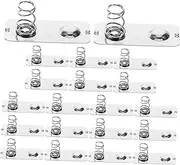 ibasenice Universal Spring Contacts 20 Pack for Batteries Metal Spring Terminals for Toys Remotes Silver