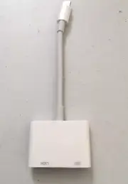 Data Cable Digital AV Adapter to TV or Projector Support iOS 13, White
