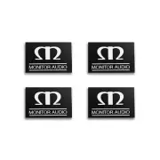 Monitor Audio Speaker Badge Aluminum Logo 27.4mm(1.08")X18.8mm(0.74")