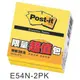 【1768購物網】E54N-2PK 利貼 3M 便條紙促銷包系列 - 黃色 (75X75mm) 1本 100張 2本/包 (Post-it)