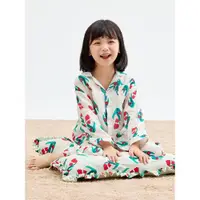 在飛比找ETMall東森購物網優惠-野柿睡衣新疆長絨棉雙層童裝