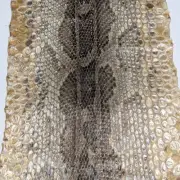 Reticulated Python Snake Rawhide Dry Wrap Blank Untanned Skin Natural 48x16cm