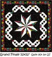 Grand Finale Quilt kit 61x67 Features Light Up the Sky QT Confident Beginner