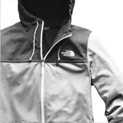 The North Face Tech Mezzaluna Full Zip Hoodie Jacket, Two-tone Grey, XS, NWT