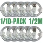 1/10PACK USB Fast Charger Cable Lot For Apple iPhone XR 11 12 13 14 Pro Max Cord