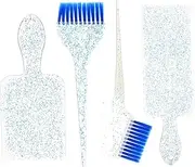 VICASKY 1 Set Hair Foiling Board Highlighting Kit with Dye Brush and Comb for Salon and Home Use Durable Reusable Hair Coloring Paddle Tools for Beautiful Results