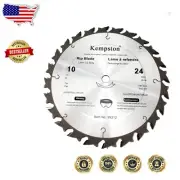 Kempston 10-Inch Industrial Thick Kerf Carbide Blade with 24 Precision Teeth