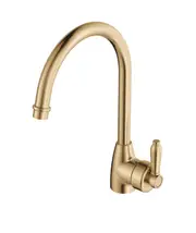 Fienza Eleanor Mordern Vintage Urban Brass Solid Brass Gooseneck Sink Mixer