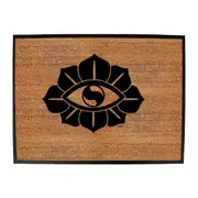 Festival Flower Eye White - Funny Novelty Doormat Man Cave Floor mat