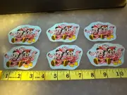 Disney Christmas Mickey & Minnie Mouse Fabric Iron On Appliqués (style#7) CUTE!