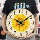 Sunflower Clocks Hanging Wall Decor Clocks Silent Wall Clock Battery Operated
