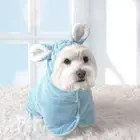 Soft Puppy Bathrobe Super Absorbent Pet Wash Towels for Small Middle Dogs