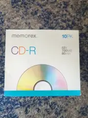Memorex 10 pk CD-R 52X 700MB 80min ~ 10 pack CD-R discs