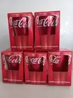 Coca Cola Aluminium Tumber Glasses, 358ml Set Of 5 Collectable