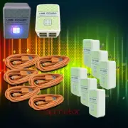 6X 4 USB PORT HUB WALL ADAPTER+3FT CABLE POWER CHARGER ORANGE GALAXY NOTE NEXUS