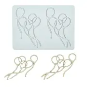 Silicone Fondant Moulds Lace Moulds Balloon Shaped DIY Reusable Baking Accessory