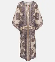 [Zimmermann] Zimmermann Ottie paisley linen kaftan AU 6 purple