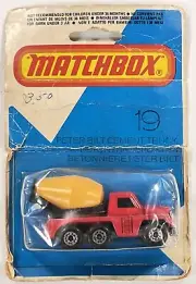 Matchbox Superfast New 19 Peterbilt Cement Truck Euro Org Card No Barrel Stripes
