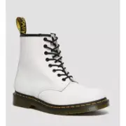 Dr. Martens 1460 SMOOTH LEATHER LACE UP BOOTS White Unisex Sz 7 Womens