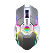 T30 2400DPI 2.4G Wireless RGB LED Rechargeable Ergonomic Design Gaming Mouse for PC Laptop