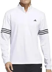 [adidas] Men's Adi 3-Stripes 1/2 Zip Top