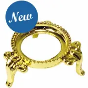 Sphere Stand Egg Base Holder Crystal Ball Support Golden Finish 2.9 cm