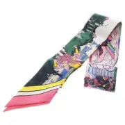 Hermes Twilly Wow Scarf Multicolor Silk Ribbon