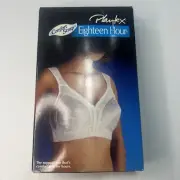 Playtex 18 Hour Comfort Strap Ultimate Vintage Bra White Size 38DD NOS