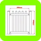 1350h 990w Fence Piece Portable Fencing Event PVC Picket Fence White DEAL