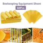 60pcs Honeycomb Foundation Bee Hive Wax Frames Waxing Beekeeping Equipment Sheet