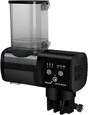 Automatic Fish Feeder, Programmable Tank Dispenser, Large 500ml Food Capacity, 6.3x2.76x4.02 Inches Adjustable Feeding Timer, Compatible, Vacation and Daily Use, Beginner-Friendly