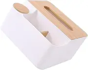 BRIGHTFUFU Space-Saving Tea Table Organizer 1pc Desktop Storage Box Divider for Tissue Keys More