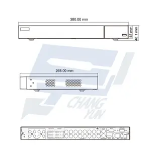 昌運監視器 新品推廣送4TB 昇銳 HS-HU6321 (替代HS-HQ6321) 16路 同軸帶聲DVR多合一錄影主機